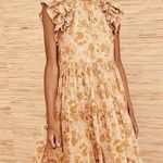 Ulla Johnson  Adele Floral Ruffle Mini Dress Size 4 Photo 0