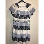 Pinky Los Angeles Blue and White Lace Dress Preppy Brunch Wedding Guest Sunday Size L Photo 27