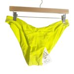 BECCA by Rebecca virtue Becca Prima Zesty Lime Twisted Bikini Swimsuit Bottoms Size Large Photo 1