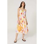 Peter Som Collective Sleeveless Floral Printed Midi Dress Size 8 Photo 11
