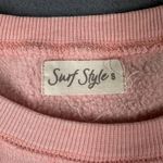 Surf Style Vintage Sweatshirt Womens S Crewneck Rainbow Wave Graphic Pullover Photo 3