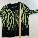 Ming Wang S Small Cardigan Sweater Abstract Knit Jacket Beaded Collar Career Photo 9