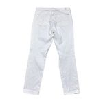 7 For All Mankind Women’s Josefina Skinny Boyfriend Distressed White Jeans Sz 29 Photo 2