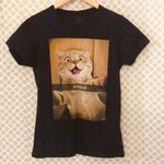 Goodie Two Sleeves  Snapcat kitty snap CAT tee T-shirt T shirt women's size M Photo 2
