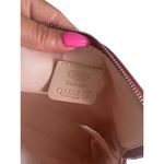 BRICS Red Leather Travel Cosmetic Makeup Toiletry Bag Photo 5