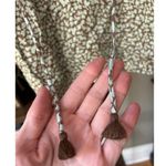 Anthropologie Omika Isla Tasseled Blouse Elliot Galapago Womens Size Small Green Photo 6