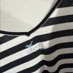 Stem cover up tunic striped gray black NeW medium stretch soft cotton model Photo 2