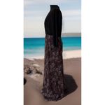 Chetta B CUTE CAP SLEEVE Wrapped V-NECK FIT & FLARE FLORAL MAXI DRESS-8 Y2K Photo 1