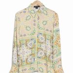Sanctuary NWT  The Vintage Scarf Paisley Long Sleeve Button-Up Shirt Photo 2