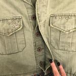 We The Free  People Olive Green and Floral Sargent Jacket Size XS Photo 5