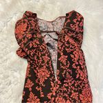 Croft & Barrow  Stretch Sleeveless Dress Size 14 Damask Floral Pattern pink brown Photo 10