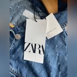 ZARA NWT  Limited Edition & Rare TRF Cropped Denim Jacket Women’s Size Large Photo 11