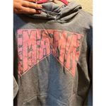 Gildan MAMA Grey Hooded Sweatshirt Size Large Photo 2