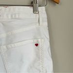 Sundry Anthropologie  White High Rise Rainbow Trim Pants Size 25 Photo 7
