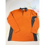 Columbia  Quarter Zip Fleece Pullover Jacket Women's Small‎ Orange Gray Photo 1