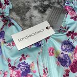 Love Shack Fancy  Fantasia One Piece Turquoise Skies Floral Ruffle Swimsuit Size L Photo 5