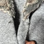 Chico's Chico’s Lillian Gray Wool Blend Faux Fur Collar Cardigan Sweater Photo 8