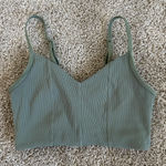 Aerie  offline green ribbed sports bra - Small Photo 0