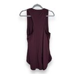 Athleta  Tank Top Size XS Womens Maroon Essence Relaxed High Low Hem Sleeveless Photo 1