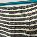 J.Crew Factory Navy Blue White Striped Knit Mini Skirt Photo 3