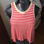 Free People We the Free Strike out XS orange striped tank top Photo 1