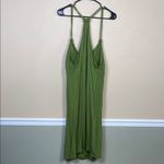 Apt. 9 NWT  Women’s Boho Crochet Lace Olive Green Racerback Tank Dress Photo 3