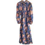 SEA NEW YORK Sea Ines Floral Smocked Midi Dress Navy Photo 1