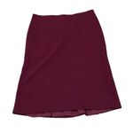 Loft Ann Taylor Purple Wool Pencil Skirt 12 Classic Preppy Goth Workwear Midi Preppy Photo 1