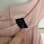 Zesica Women’s Large Pink Pleated Ruffle Tank Top Dressy Office Career Top Photo 1