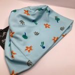 NWT Skida Nori Blue Leaf Print Running Hat Womens S/M Lightweight Ski Outdoors Photo 0