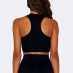 Set Active  High-Neck Razor-Back Ribbed Tank in Onyx, Size M/L, Like New! Photo 1