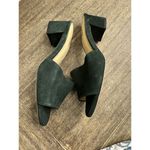 L'Agence  Green Suede Open Toe Block Heel‎ Slip On Size 37 US 6 Photo 2