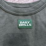 Daily Drills Logo Everyday Ribbed Tank in Lodge Green Size M Photo 2