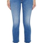 Mother The Mid Rise Dazzler Crop in Different Strokes Blue Size 30 Photo 0