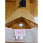 Romantic Moods Vintage Sheer Lace Blouse Pink Made USA Medium Photo 1