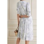 $550 NWOT SEE BY CHLOÉ Floral Printed Dress White Light Blue Size 38 Silk blend Photo 4