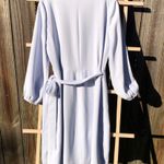 J.Crew  365 Crepe Wrap Dress Size 4 in Light Blue Photo 9