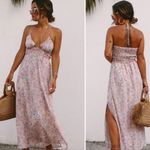 VICI X SUMMER OF DIANE Pink Floral Halter Dress Photo 1