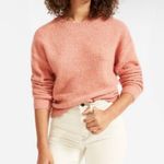 Everlane The Teddy Crew Neck Boucle Wool Knit Pullover Sweater Size M Photo 0