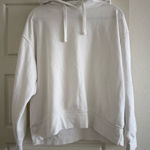 ZARA Women’s White Hoodie Size Large Photo 0