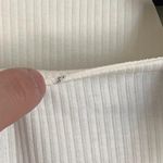 J.Crew NWT  Vintage Ribbed Ruffle Boatneck Top in Ivory BY423 Photo 8