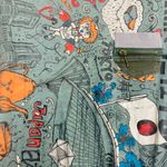 Custo Barcelona Custo Chic high illustration couture Japan themed short sleeve t-shirt. Size 2 Photo 1