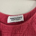 Absolutely  Cotton Pink Crop Top Oversized Casual Spring Summer Medium Photo 1