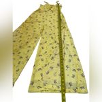 Love, Fire Love Fire Women’s Small Jumpsuit Yellow Floral Open Leg Slit Side Smocked Photo 11