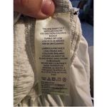 Anthropologie  Maeve Tube Top Smocked White Black Cropped Size XLarge Ruffled Hem Photo 8