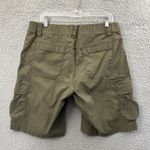 Duluth Trading Co Dry On The Fly 10" Shorts Olive Green Cargo Nylon Women's 14 Photo 2