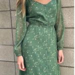 Reformation NWT Oak + fort floral emerald green ivy print maxi dress Photo 2