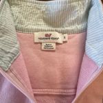 Vineyard Vines  Womens Pink and Mint Whale Embroidered Shep 1/4 Zip Shirt Small Photo 2