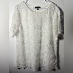 Banana Republic  White Floral Crochet Swim Cover-Up Photo 3
