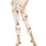 Johnny Was The Cropped Boyfriend Jeans in Rose Nwt Photo 5